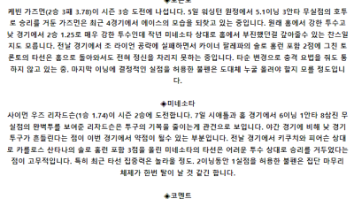 5월 12일 04:07 MLB 토론토 : 미네소타 MLB분석