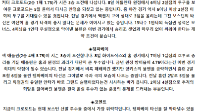 5월 14일 08:10 MLB 보스턴 : 탬파베이 MLB분석