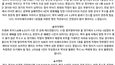 5월 16일 MLB 디트로이트 : 마이애미 MLB분석