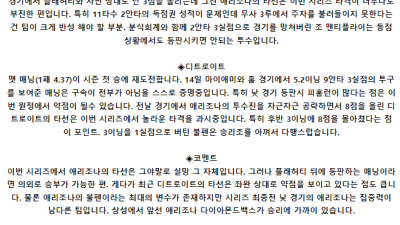 5월 20일 05:10 MLB 애리조나 : 디트로이트 MLB분석