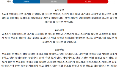 J리그1 5월 25일 14:00 콘사도레 삿포로 : 가시마 앤틀러스
