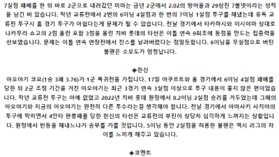 5월 31일 18:00 NPB 치바 롯데 : 한신