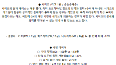6월2일 야마구치 시미즈 일본J2리그분석 해외스포츠