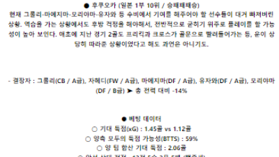 6월2일 가시와 후쿠오카 일본J리그분석 해외스포츠
