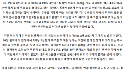 6월7일 클리블랜드 캔자스시티 MLB프로야구분석 해외스포츠