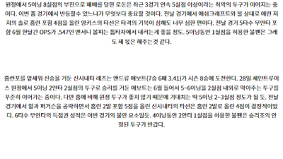 7월4일 08:05 MLB 뉴욕양키스 신시내티 해외야구분석 스포츠분석