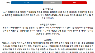 메이저리그사커 7월 5일 09:30 FC 댈러스 : 포틀랜드 팀버스