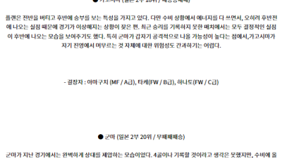 7월13일 J2리그 가고시마 군마 아시아축구분석 스포츠분석