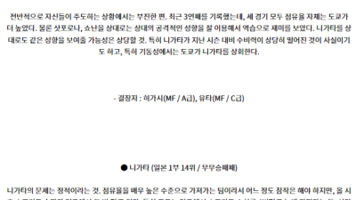 7월13일 J리그 FC도쿄 니가타 아시아축구분석 스포츠분석