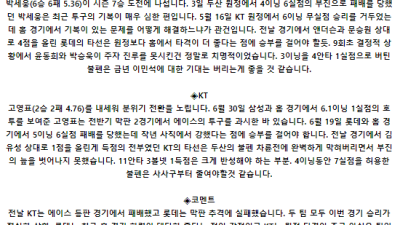 7월 12일 18:00 KBO 롯데 : KT