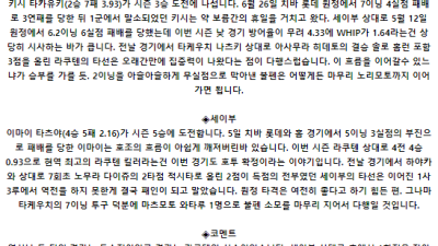 7월 13일 16:00 NPB 라쿠텐 : 세이부