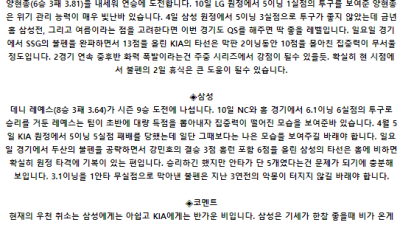 7월 17일 18:30 KBO KIA : 삼성