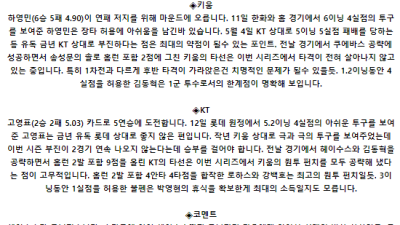 7월 18일 18:30 KBO 키움 : KT