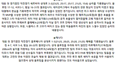 7월 31일 04:00 남자 올림픽배구 프랑스 : 캐나다