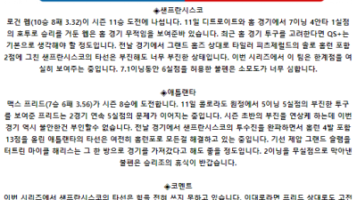 8월 16일 04:45 MLB 샌프란시스코 : 애틀랜타 MLB분석