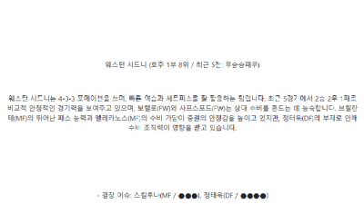【호주 A리그】01월14일 퍼스글로리 vs 웨스턴시드니