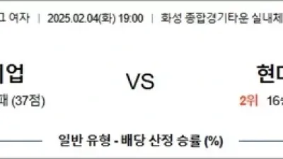 2월 04일 KOVO여 IBK기업 vs 현대건설