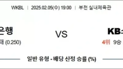 2월 05일 WKBL 하나은행 vs KB스타즈