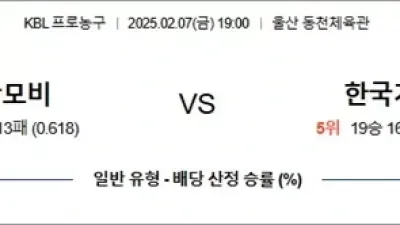 2월 07일 KBL 울산모비 vs 한국가스