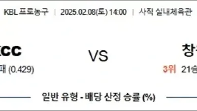 2월 08일 KBL 부산KCC vs 창원LG