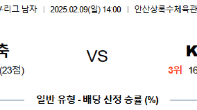 02일 09일 14:00 V-리그 남자부 페퍼저축은행 KB 손해보험