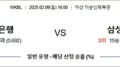 2월 09일 WKBL 우리은행 vs 삼성생명