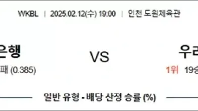 2월 12일 WKBL 신한은행 vs 우리은행