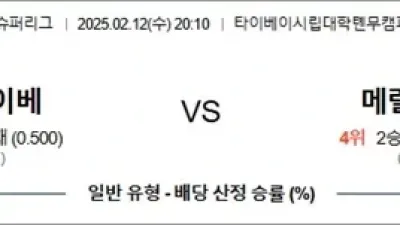 2월 12일 남농EASL 뉴타이베 vs 메랄코볼