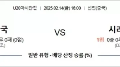 2월 14일 U20아시안컵 2경기
