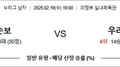 2월 19일 KOVO남 KB손보 vs 우리카드