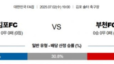 7월 2일 한국FA컵 4경기