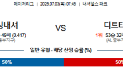 7월 3일 MLB 10경기