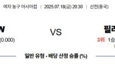 7월 18일 여자 농구 아시아컵 3경기
