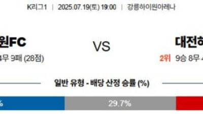 07월 19일 K리그 1 3경기