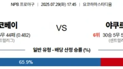 7월 29일 NPB 6경기