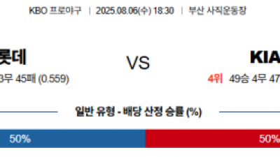 8월 6일 KBO 5경기