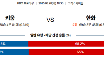 08월28일 KBO 5경기