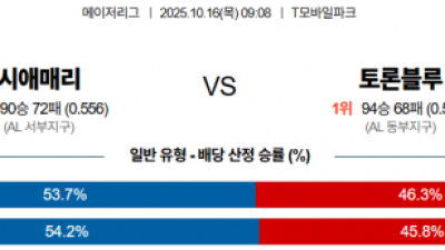 10월 16일 MLB 1경기