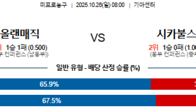 10월 26일 NBA 5경기