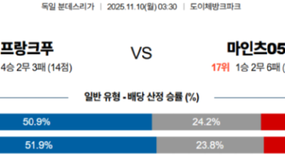 11월 10일 분데스리가 2경기
