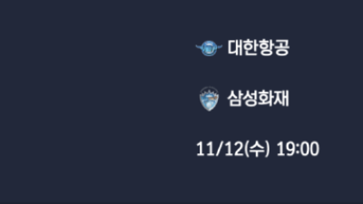11월 12일 V 리그 남자 1경기