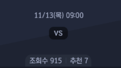 11월 13일 NBA 12경기