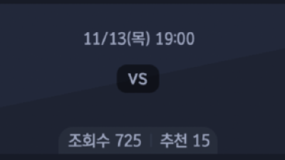 11월 13일 V 리그 여자 1경기