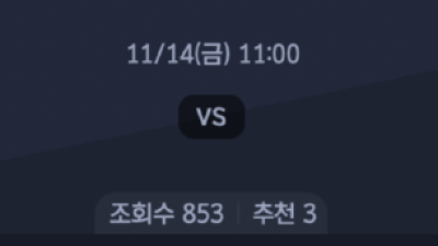 11월 14일 NBA 3경기
