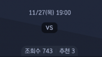 11월 27일 V 리그 여자 1경기