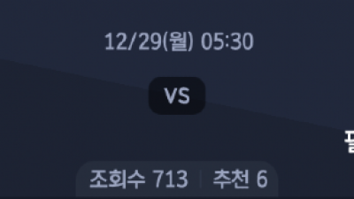 12월 29일 NBA 6경기