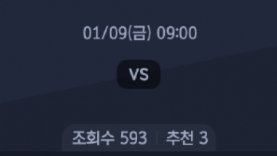 1월 9일 NBA 4경기