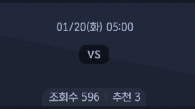 1월 20일 NBA 7경기