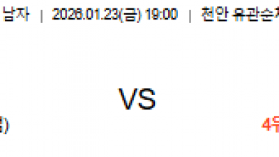1월 23일 V리그 남자 1경기