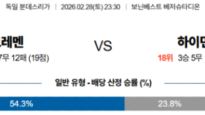2월 28일 분데스리가 5경기